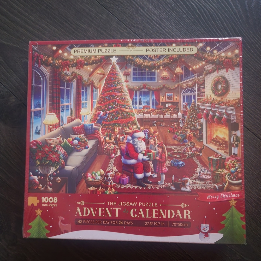 Advent Calendar - Festive Red and Green